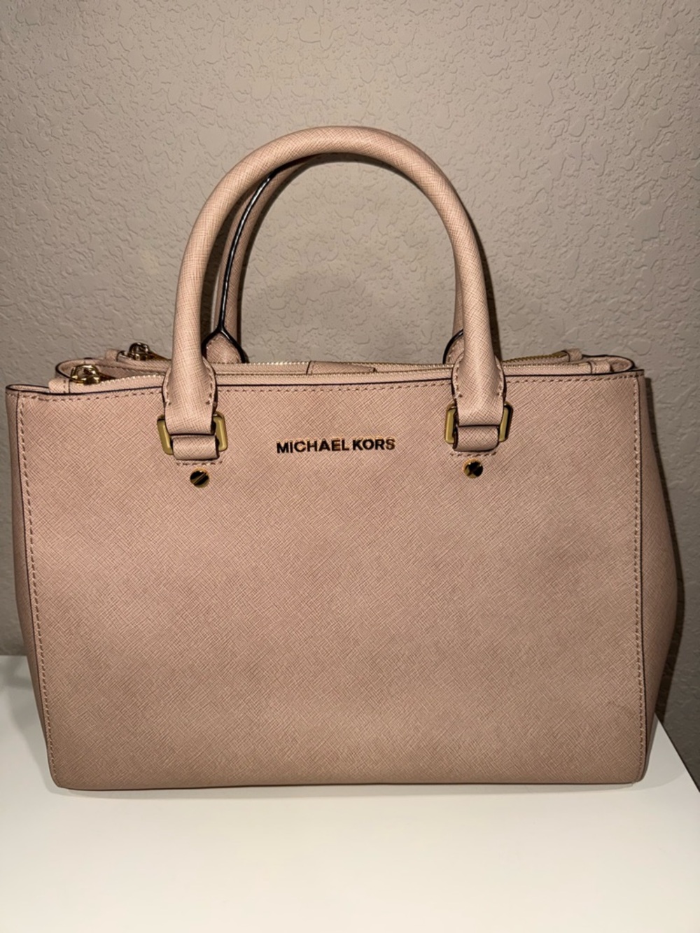 Michael Kors Pale Blush Saffiano Satchel